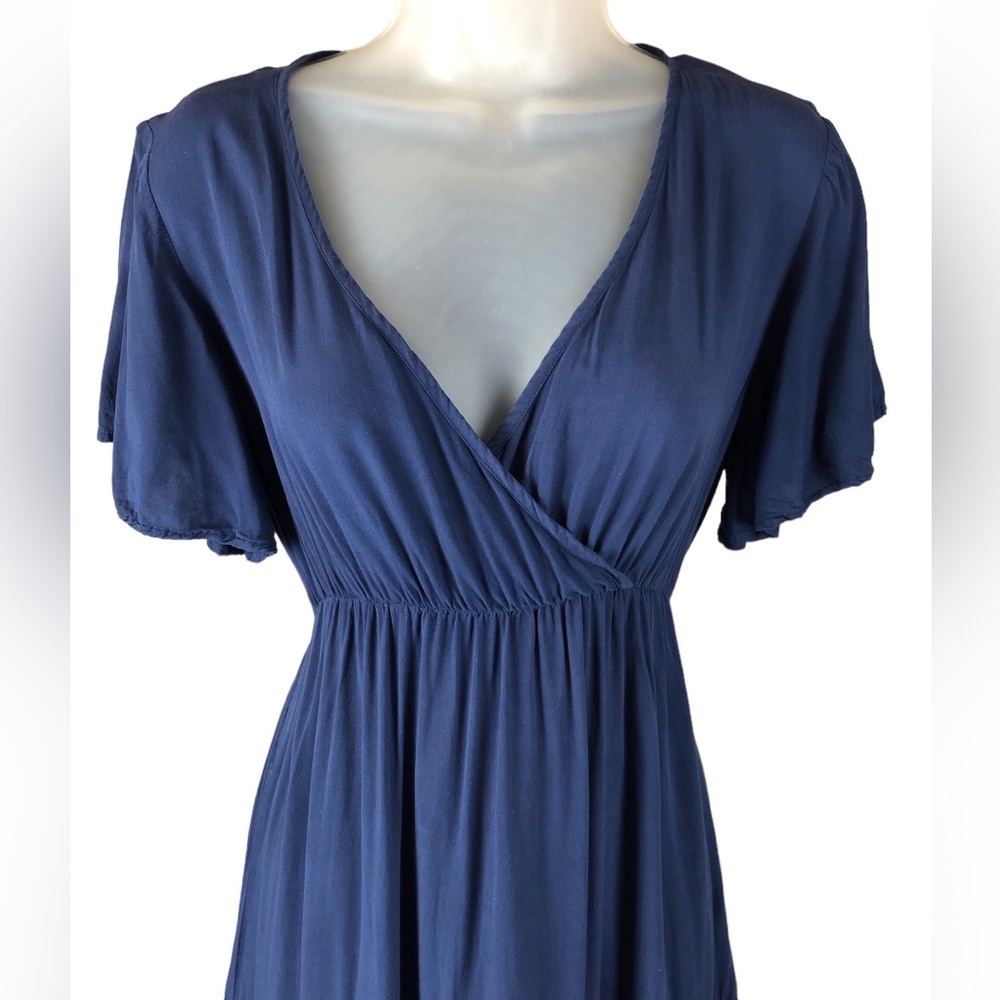 Elegant Deep Blue Maxi Dress - Picture 3 of 15